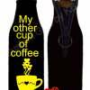 My Other cup of Coffee Bottle Koozie - Image 12