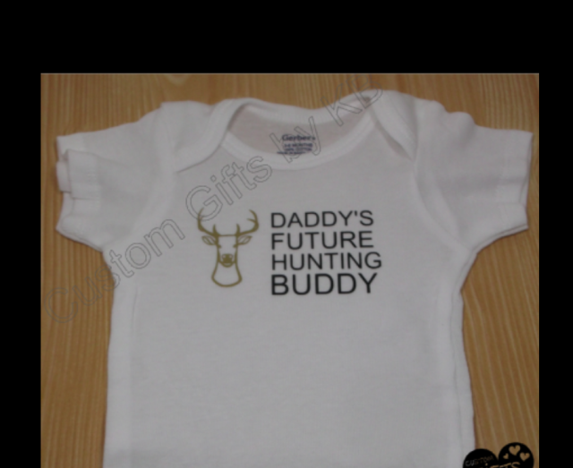 Daddy's Future Hunting Buddy Custom Onesie