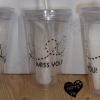 Miss you Tumbler with Straw - Image 2