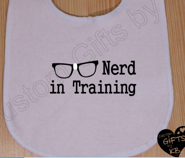 Nerd in Training Bib - Image 3