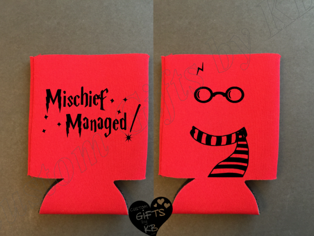 Mischief Managed Harry potter coozie - Image 2