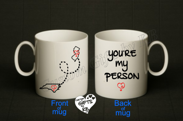 You're my Person Mug with states