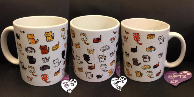 Cat Mug filled with kittens