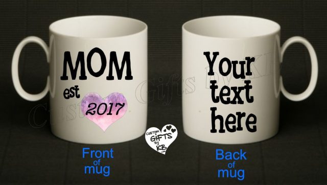 New Mom Mug est with year