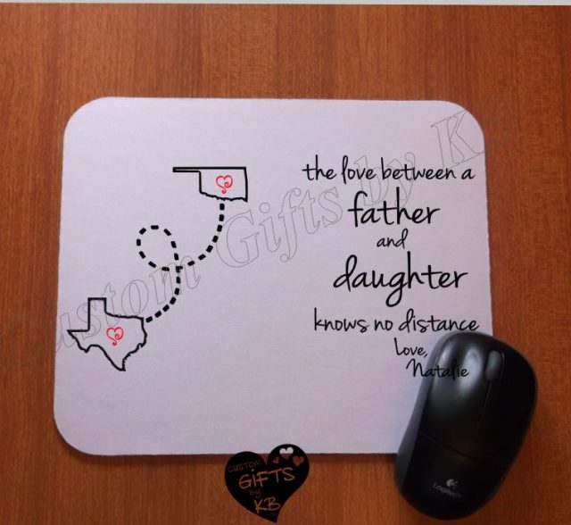 Father and Daughter Mouse Pad