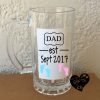 Est New Dad with date Beer stein - Image 2