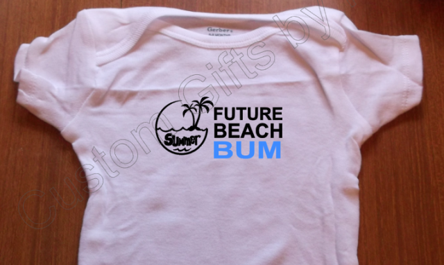 Future Beach Bum onesie