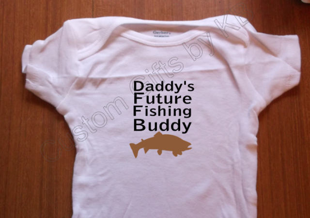 Daddy's Future Fishing Buddy Onesie