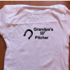 Grandpa's lil Pitcher onesie - Image 2