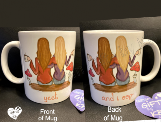 Friends through Everything Custom Hair changing mug