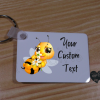 Custom Bee Key Chain with your custom text - Image 3