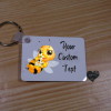 Custom Bee Key Chain with your custom text - Image 4