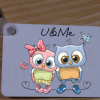 U and Me Owl Couple key chain - Image 2