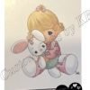 Precious Moments Girl with Bunny Clear Waterslide or Sticker - Image 3