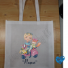 Pink Mopad Girl with Fox custom tote bag - Image 2