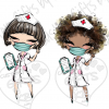 Brown Haired Medic Working and Staying Safe Digital Download - Image 2