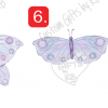 Water Color Violet Butterflies - WaterColored Violet Dragon Fly WaterSlide - Image 6