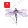 Water Color Violet Butterflies - WaterColored Violet Dragon Fly WaterSlide - Image 7