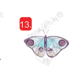 Water Color Violet Butterflies - WaterColored Violet Dragon Fly WaterSlide - Image 9