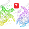 Ombre Sea Turtle Sticker or Water Slide - Image 5