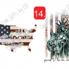 Patriotic USA Transfers WaterSlide or Sticker - Image 3