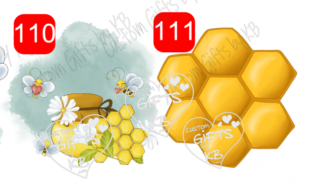 Honey Bees with Big Hearts going to the Honey Pot Water slide ~ Hexagon Honey Comb Waterslide