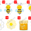 Honey Bee with Honey Waterslide ~ Honey Comb with Bees water slide or sticker - Image 2