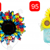 Autism Sunflower Design WaterSlide ~ Mason Jar Sunflowers Water Slide - Image 3