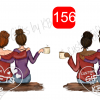 Custom Best Friends drinking Coffee or Tea Water Slide or Sticker - Image 3