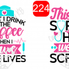 HeartBeat Wine WaterSlide ~ Scrub Life Water slide or Sticker - Image 7