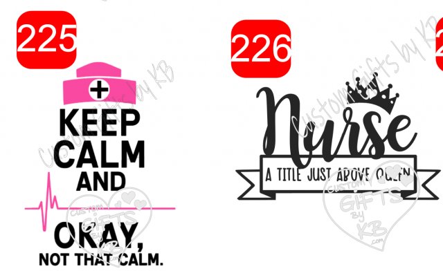 Keep Calm and Okay Not that Calm Waterslide or Sticker ~ Nurse A Title just above Queen Transfer