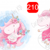 Pink Unicorn drinking her Coffee Waterslide ~ Dancing Pink Unicorn WaterSlide or Sticker Design - Image 3