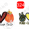 Peace Love Pumpkin spice ~ Peace Love and Pumpkins Sticker - Image 4