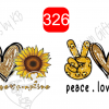 Peace Love Pumpkin spice ~ Peace Love and Pumpkins Sticker - Image 6