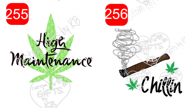 High Maintenance ~ Chilling Blunt Water Slide or Sticker