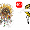 Autsim Awareness Dream Catcher Sunflower ~ Split Name Sunflower Dream Catcher - Image 5