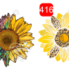 Jesus its not a Religion its a Relationship Sunflower Heart ~ Bee with Sunflower - Image 2