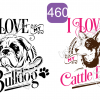 Assortment of I Love my Dog Designs - Image 11