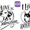 Assortment of I Love my Dog Designs - Image 15