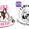 Assortment of I Love my Dog Designs - Image 16