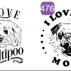 Assortment of I Love my Dog Designs - Image 20