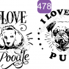 Assortment of I Love my Dog Designs - Image 21