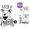 Assortment of I Love my Dog Designs - Image 22