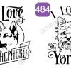 Assortment of I Love my Dog Designs - Image 24