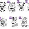 Assortment of I Love my Dog Designs - Image 25