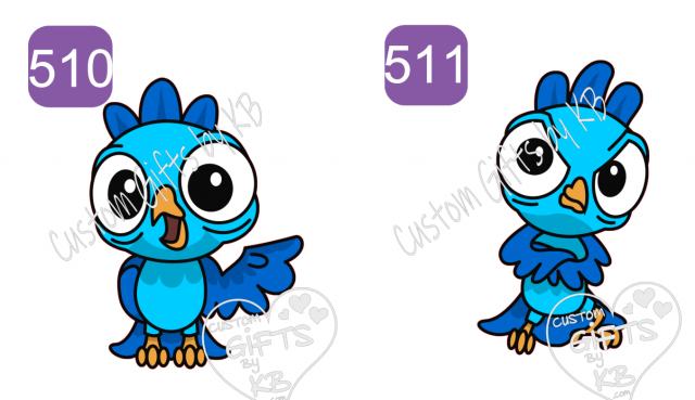 Cute Blue Macaw Bird Sticker ~ Cute Birds Designs