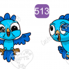 Cute Blue Macaw Bird Sticker ~ Cute Birds Designs - Image 6