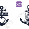 All Aboard Anchor ~ Flowery Anchor Design - Image 7