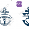 All Aboard Anchor ~ Flowery Anchor Design - Image 3