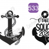 All Aboard Anchor ~ Flowery Anchor Design - Image 2